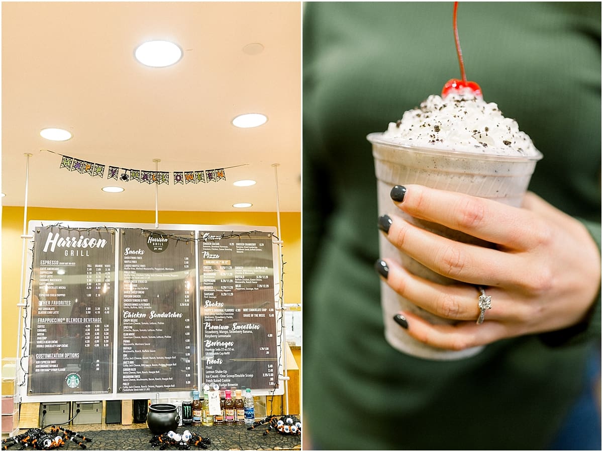 Arielle Peters Photography | Close up of a bride's engagement ring at Purdue University.