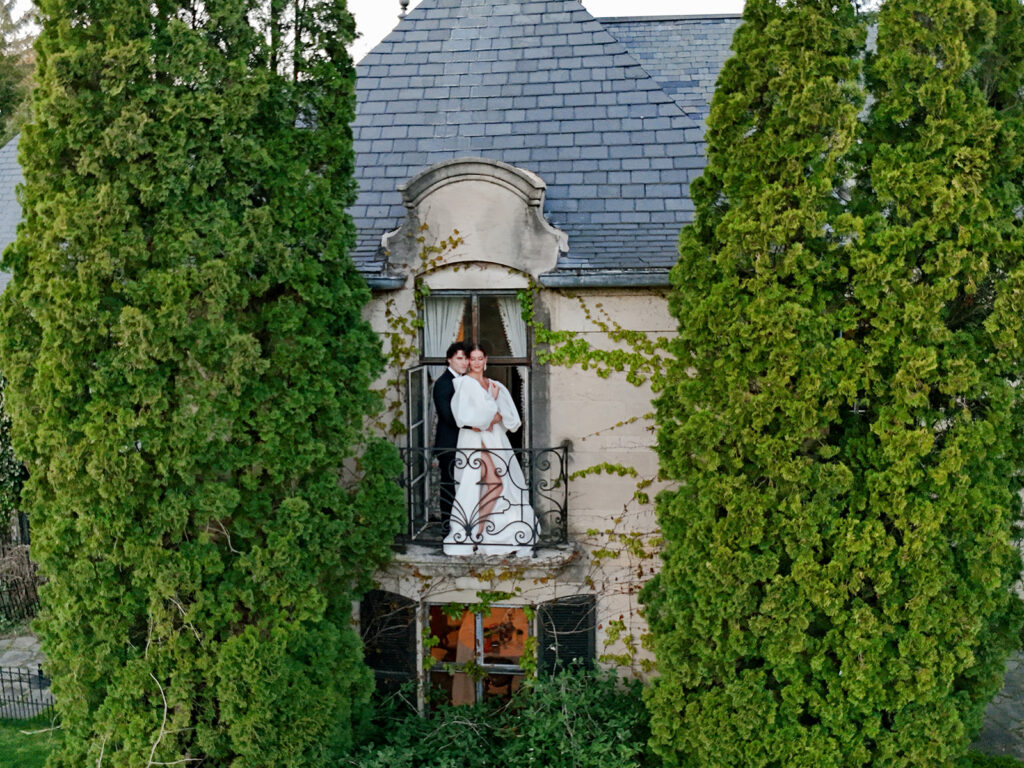 Bride and groom portraits at Greencrest Manor - Estate wedding venue in Battle Creek, Michigan