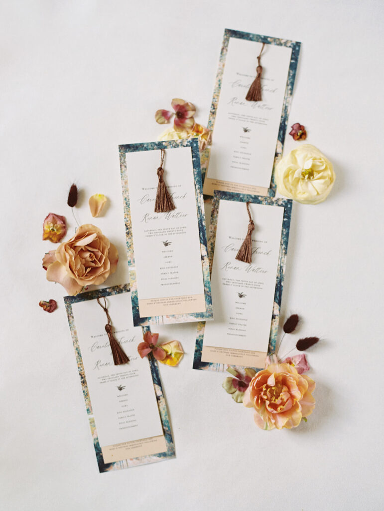 Romantic welcome wedding design by Maddie Laidig Designs
