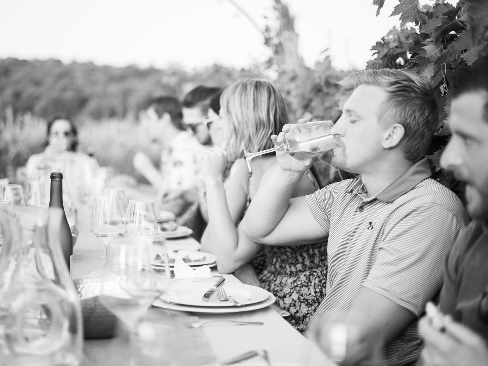 Wedding weekend wine tasting night at Poggio Molina