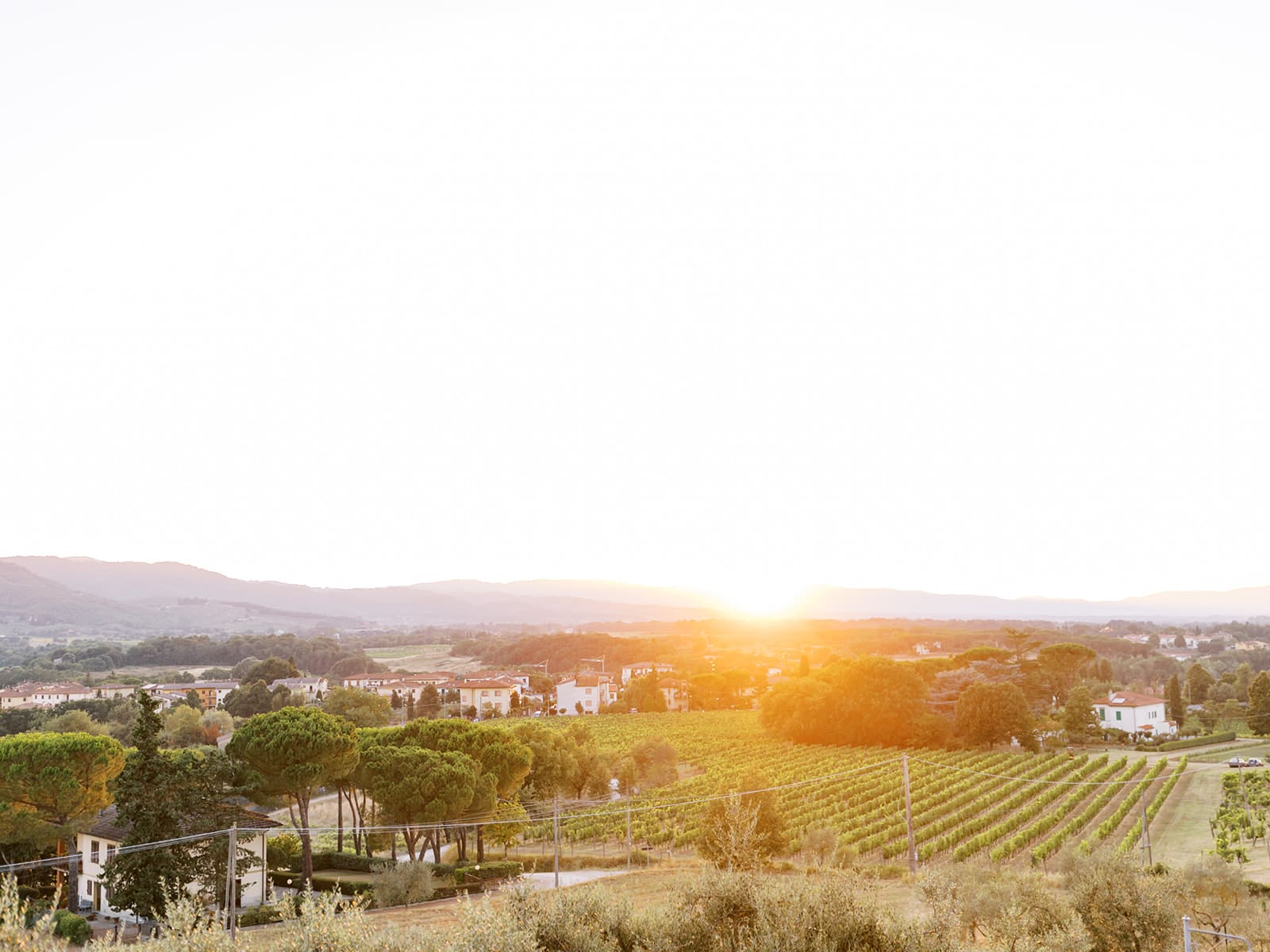 Sunset in Bunice, Italy