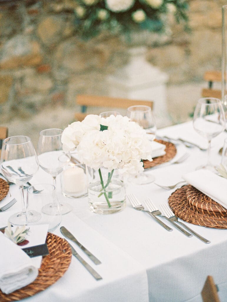 Wedding reception centerpieces and decor