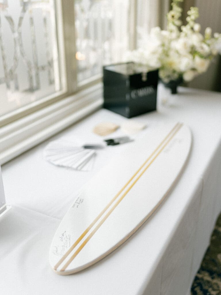 Wedding reception card table