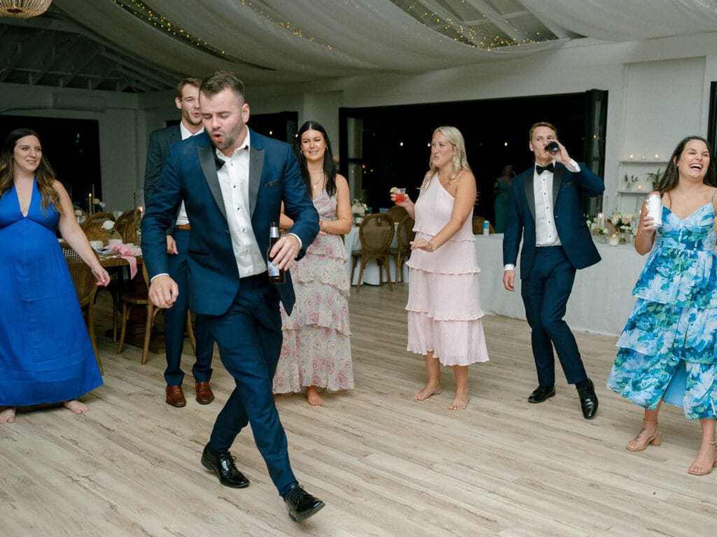 Open dancing at a Michigan wedding reception