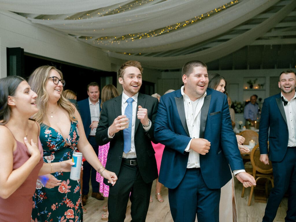 Open dancing at a Michigan wedding reception