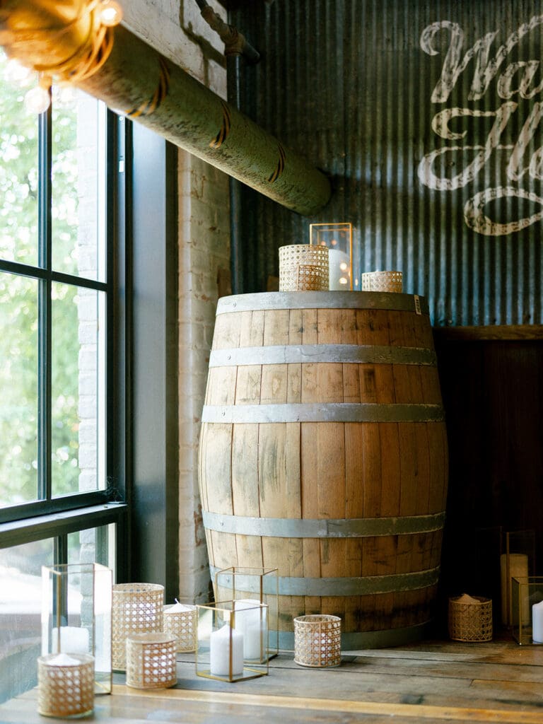 Warren Hall at Journeyman Distillery wedding venue in Three Oaks, Michigan