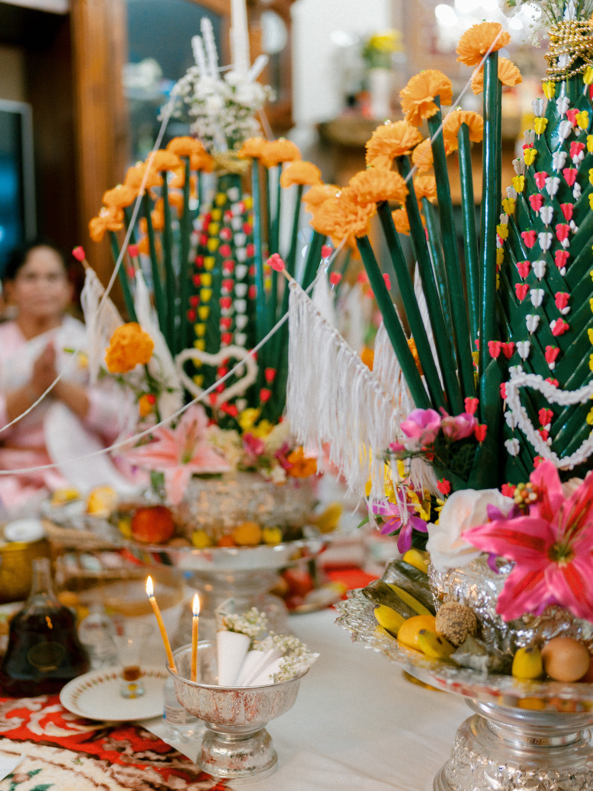 An at-home Lao and Vietnamese wedding ceremony