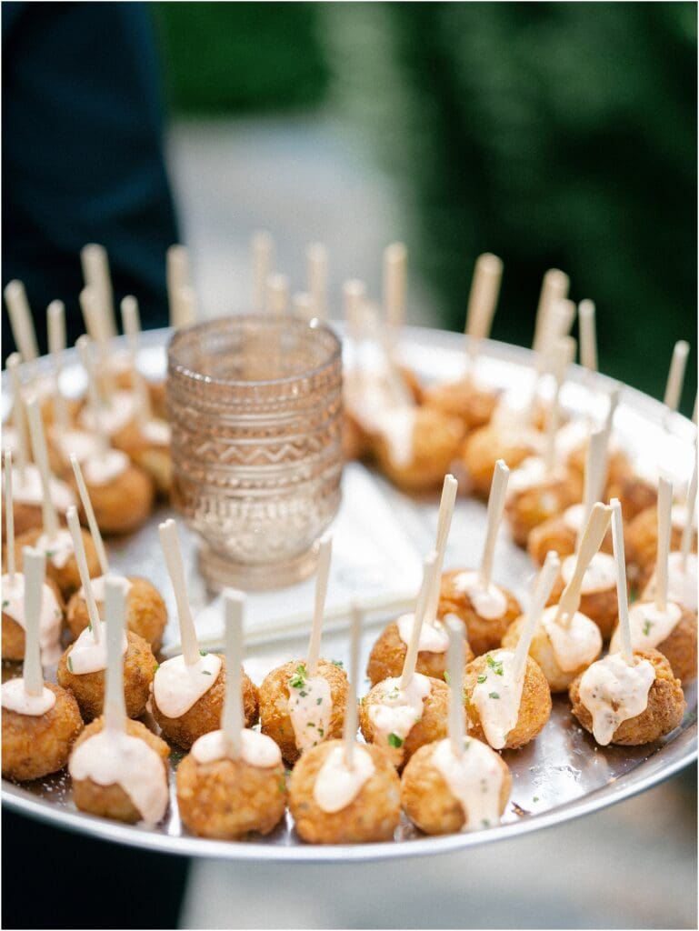 Wedding appetizers by Millennium Catering
