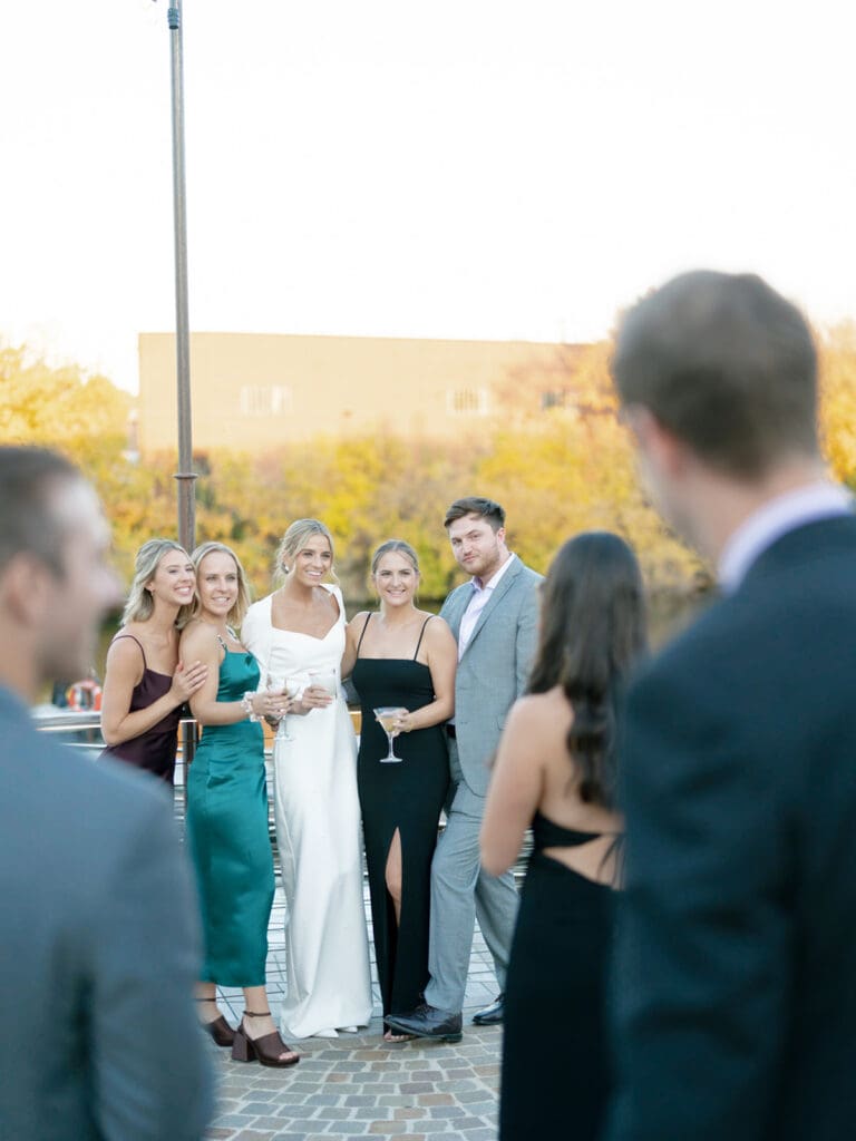 Outdoor cocktail hour at Rockwell on The River in Chicago