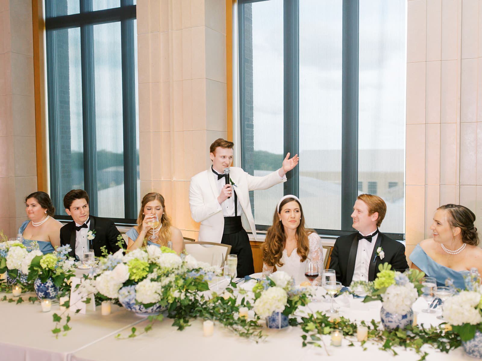 Groom giving a speech