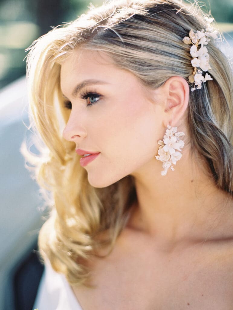 Bride posing for her portraits