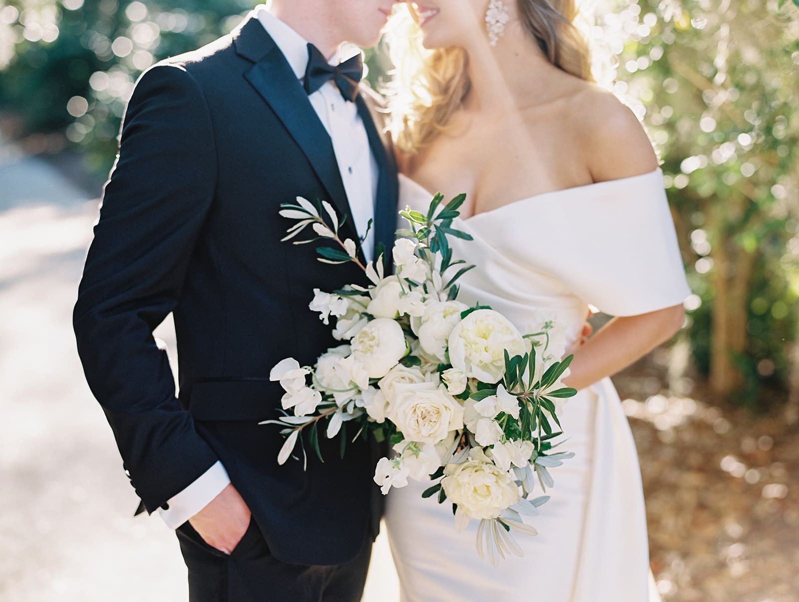 Bride and grooms portraits at Middleton Place in Charleston, South Carolina