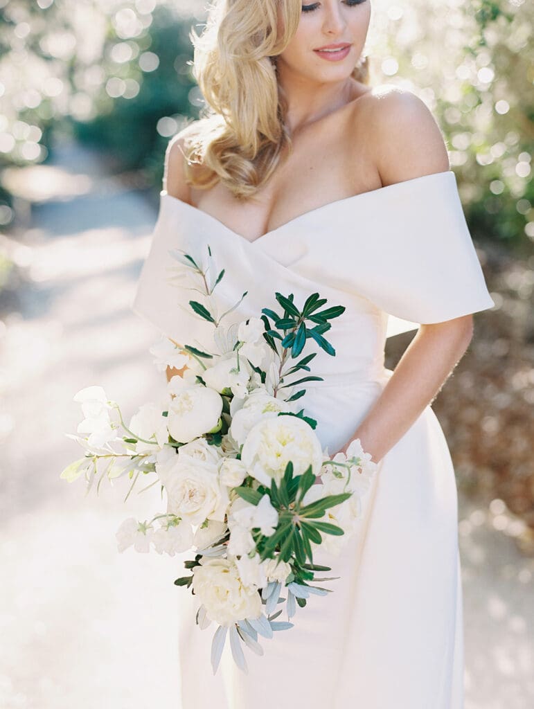 Outdoor bridal portraits