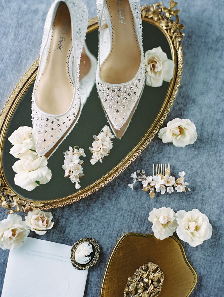 Romantic flatlay stylish by Stephanie Abbitt